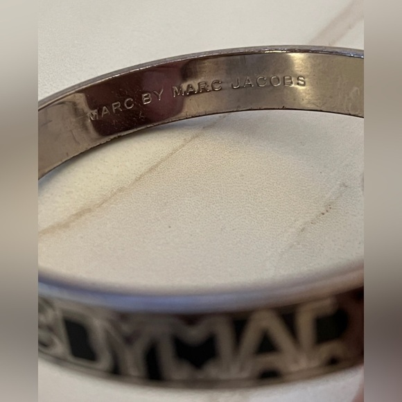Marc by Marc Jacobs Silver and Black Bangle Bracelet - Picture 7 of 10